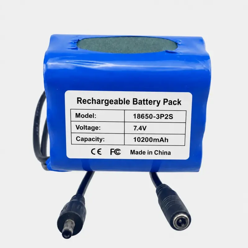 7,4V 10200mAh 3P2S 18650 wiederaufladbares Batteriepack für Fahrrad-Frontlicht