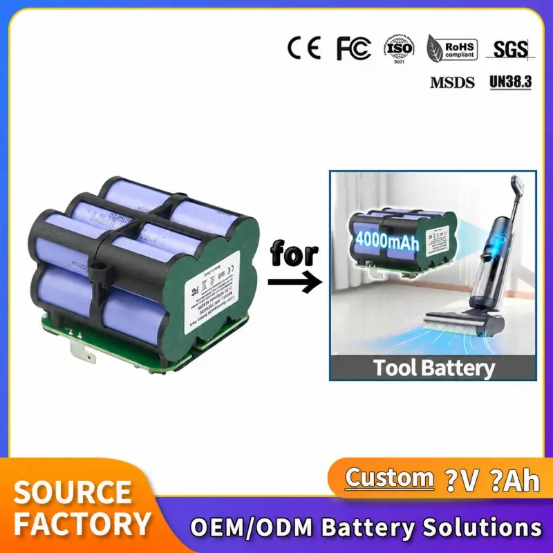 Großhandels-4000mAh Staubsauger Lithium-Batteriepack OEM-Lager