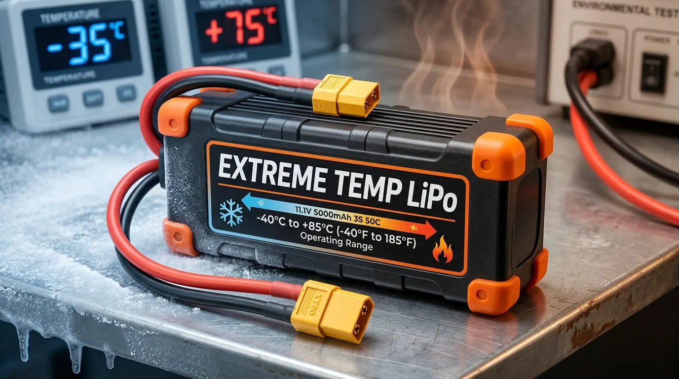 Extremtemperatur-LiPo-Batterie