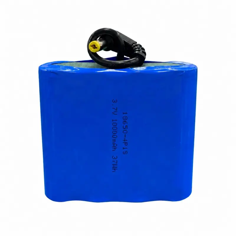 Wiederaufladbarer 18650 4P1S 3,7V 10000mAh Lithium-Akkupack mit DC-Anschluss für Außenüberwachungskameras