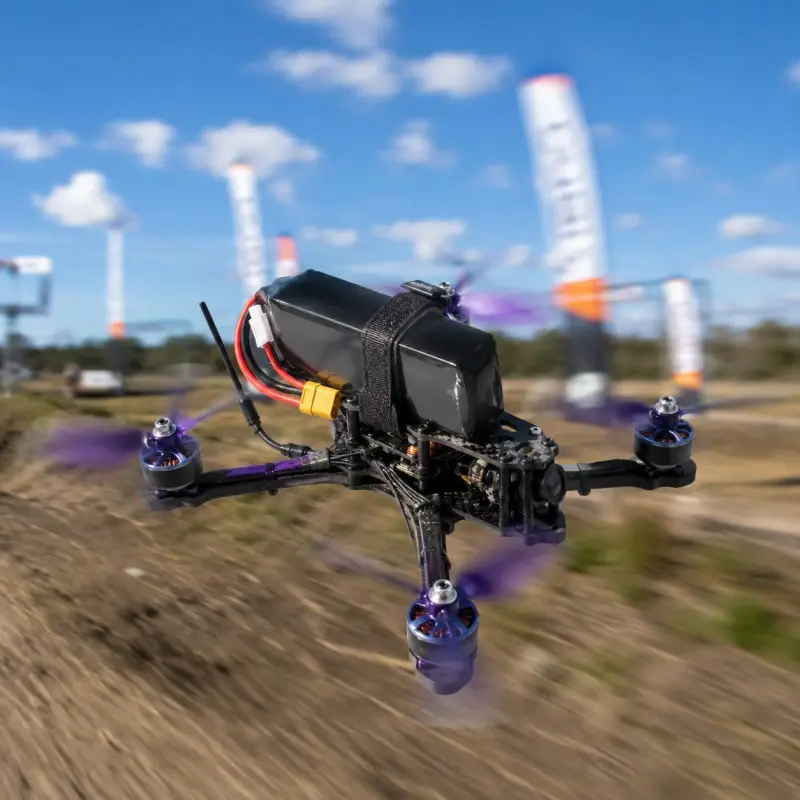 Maßgeschneiderter 8000mAh FPV-Akku mit Strom- und Ausgleichsanschlüssen