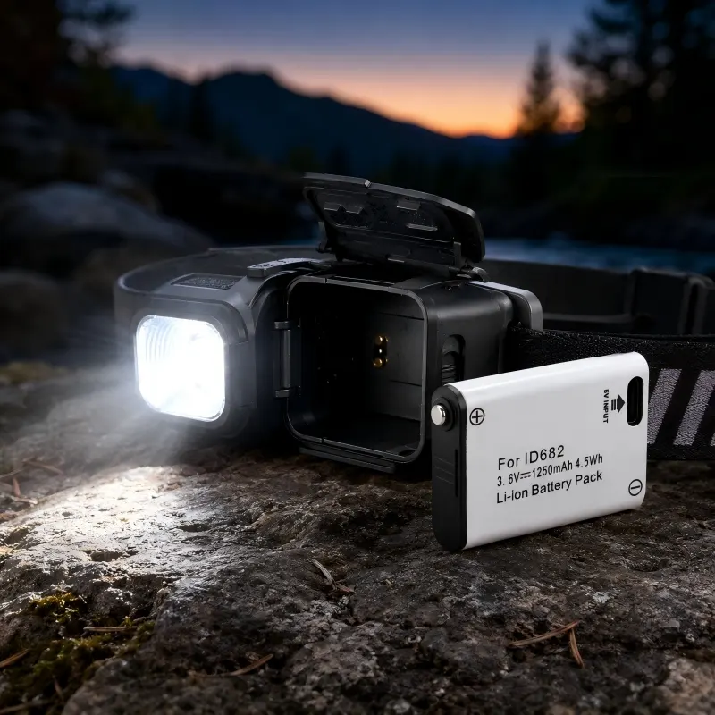 OEM wiederaufladbare Scheinwerferbatterie mit USB-C-Ladeoberfläche