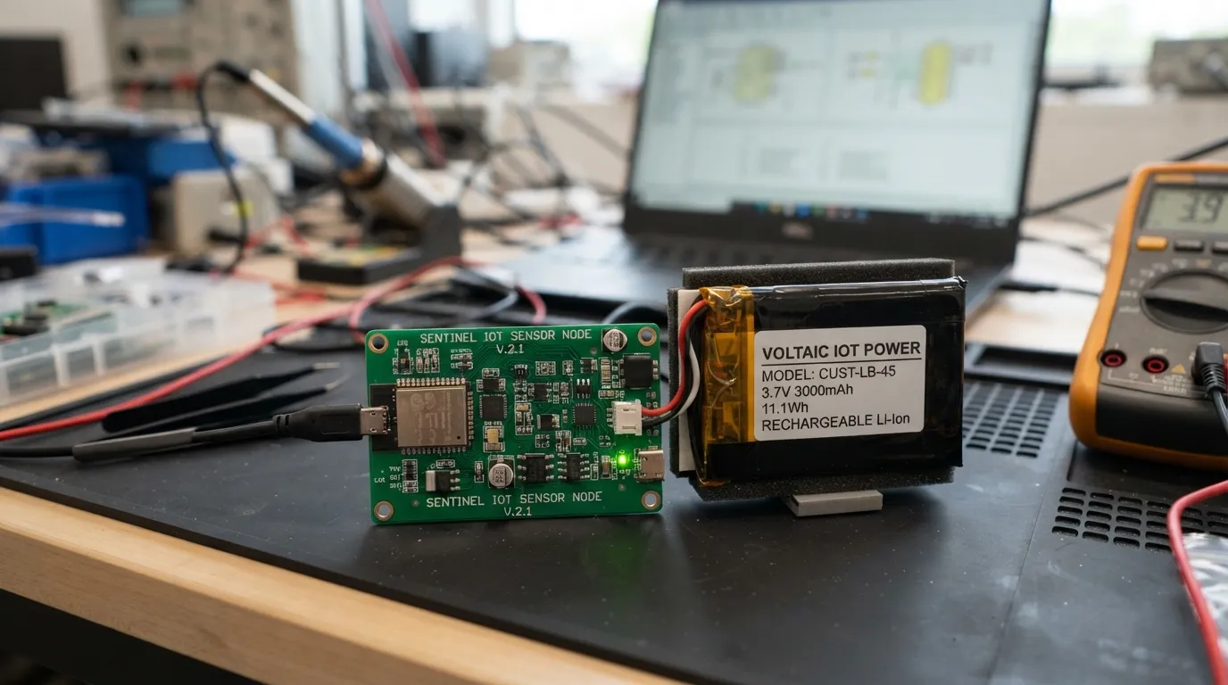 Maßgeschneiderte Batterie für IoT-Hardware