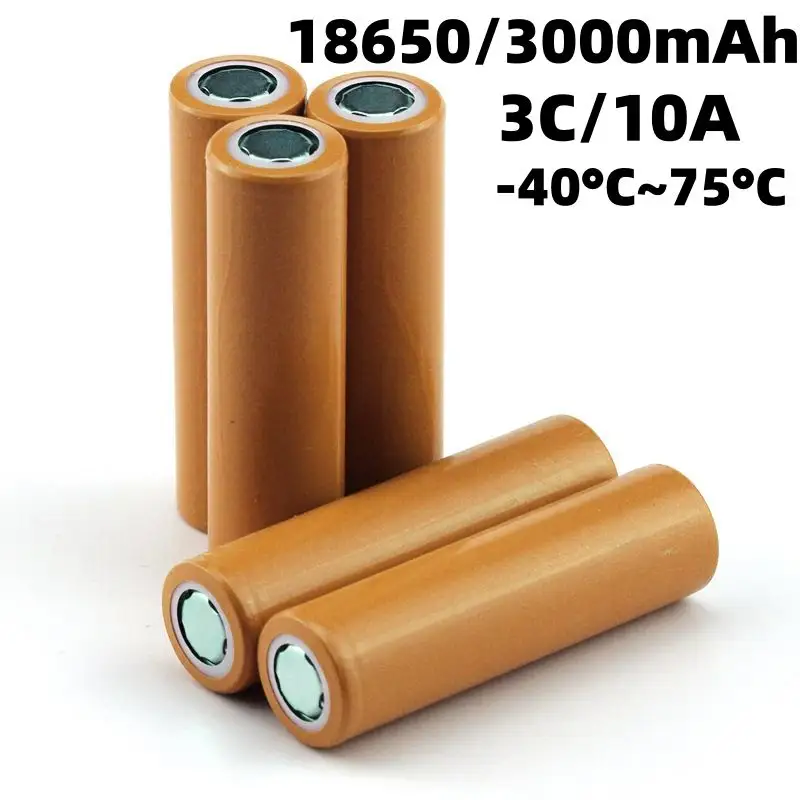 18650 Niedertemperatur-Lithium-Ionen-Akku mit 3000mAh Kapazität und 10A-Entladung
