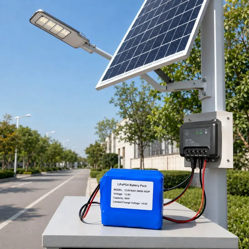 12,8V-Solar-Straßenlichtbatterie für die Außenbeleuchtung von LED-Beleuchtung